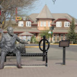 Downtown Red Deer ghost statues
