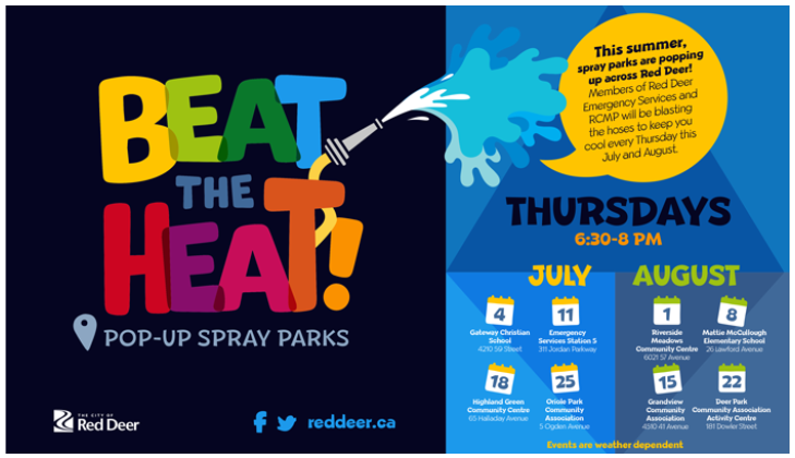 Beat The Heat PopUp Spray Parks